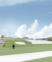 Etableringen af Dansk Center for Partikelterapi i Aarhus er rykket et skridt nærmere med valget af leverandør til udstyret. (Grafik: Projektafdelingen for Det Nye Universitetshospital (DNU))