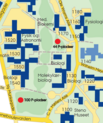 Aarhus Universitet, parkeringspladser, bygningskort.