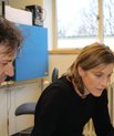 Group leader Duda Kvitsiani and postdoc Maria Moltesen