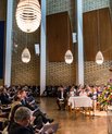 585 mennesker var samlet i Aulaen onsdag den 24. juni for at fejre de nye læger fra Det Sundhedsvidenskabelige Fakultet.
