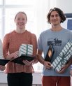 On Thursday 2 February, four students received the prize and the associated diploma. From left to right: Muhammed Alparslan Gøkhan, Camilla Westergaard Rasmussen, Adam Flensborg Safikhany and Elisabeth Krogsgaard Petersen.