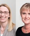 Nete Dorff Ramlau-Hansen (t.v.) og Lise Terkildsen er tiltrådt som nye funktionschefer i Administrationscenter Health.