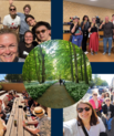A glimpse from the week. From top left: Silent Fit in the University Parc. Bottom right: the walking team. Bottom left and top right: Spring Party themed: The Mad Scientist's Tea Party. 
