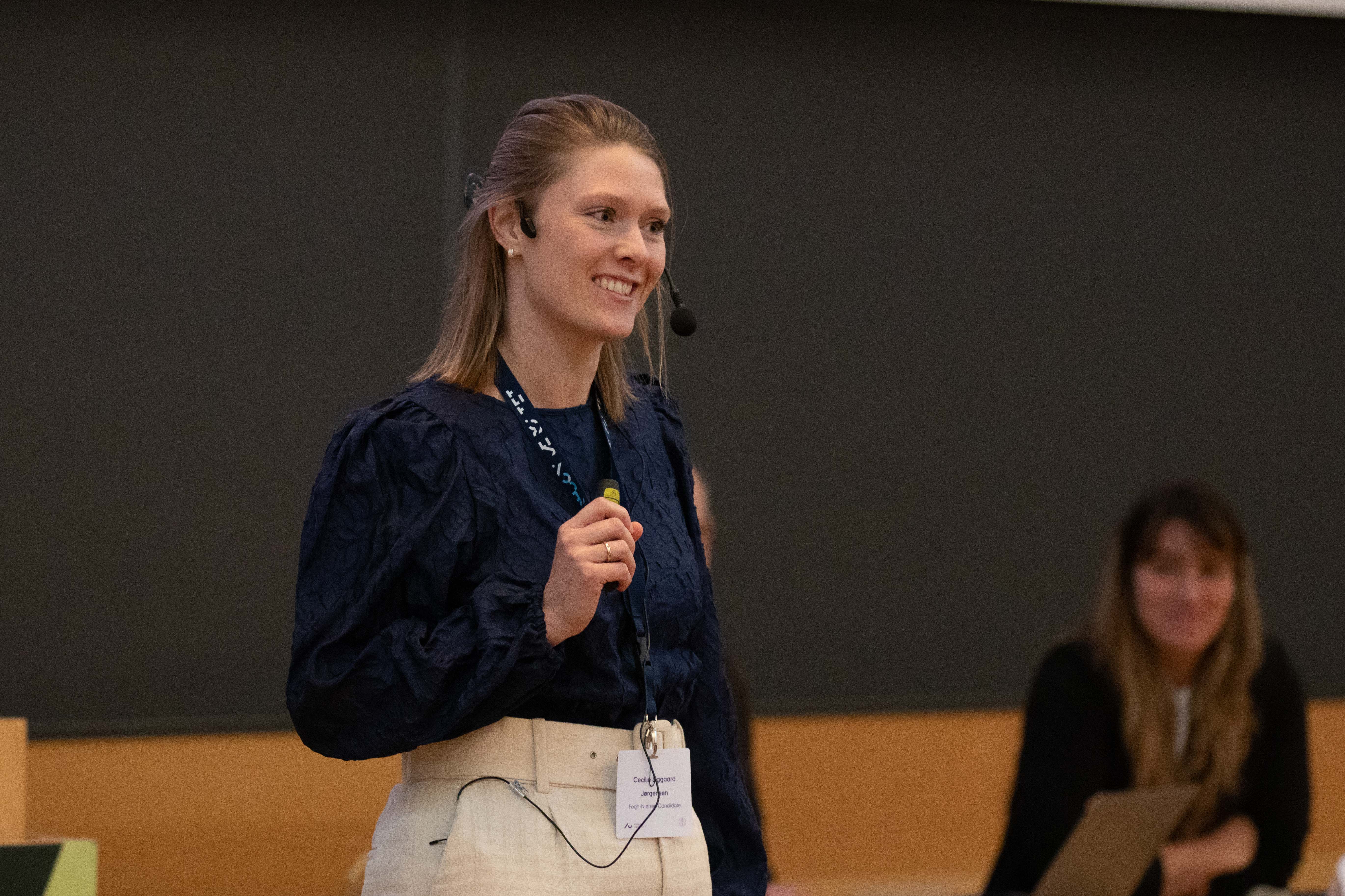 Cecilie Siggaard Jørgensen of the Department of Clinical Medicine presented her research to a packed Per Kirkeby Auditorium at PhD Day on 20 January. 